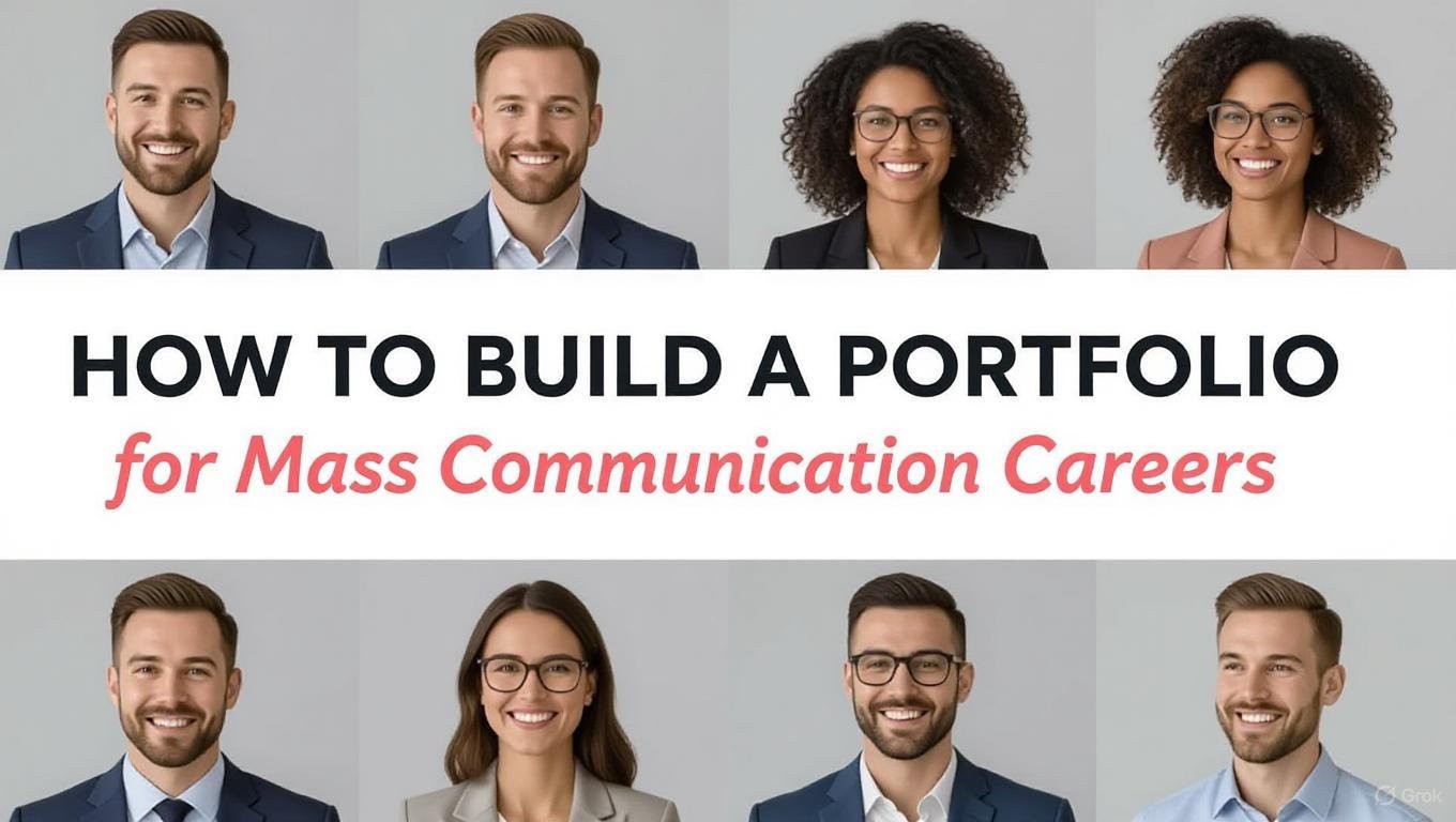 how to build a portfolio for mass communication careers