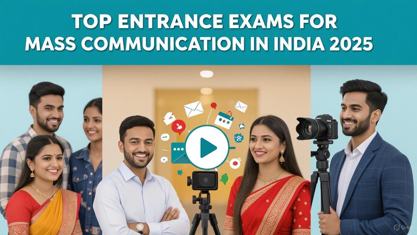 top entrance exams for mass communication in india 2025